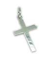 Ciondolo croce in argento sterling semplice - ciondolo .925 x 1 Sante Croci