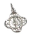 Miraculous Medal liten hängsmycke i sterlingsilver .925 x 1 heliga berlocker