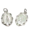 Miraculous Medal Sterling Silber Charm-Anhänger .925 x 1 heilige Charms