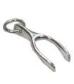 Wishbone Wish Bone Lucky breloque en argent sterling .925 x 1 breloques