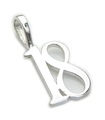 Petit pendentif en argent sterling du 18e anniversaire .925 x 1 Pendentifs anniversaires