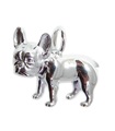 Fransk Bulldog -hängsmycke i sterling silver .925 x 1 Bulldogs -hängen