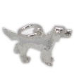 Charm de plata de ley para perro retriever .925 x 1 charms de perros