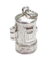 Briefkasten Pillar Box Öffnung Sterling Silber Charm .925 x1 Buchstaben Charms