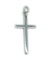 Cruz colgante de plata de ley lisa .925 x 1 Holy Crosses