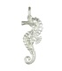 Seahorse sterling silver charm - pendant .925 x 1 seahorses sea charms