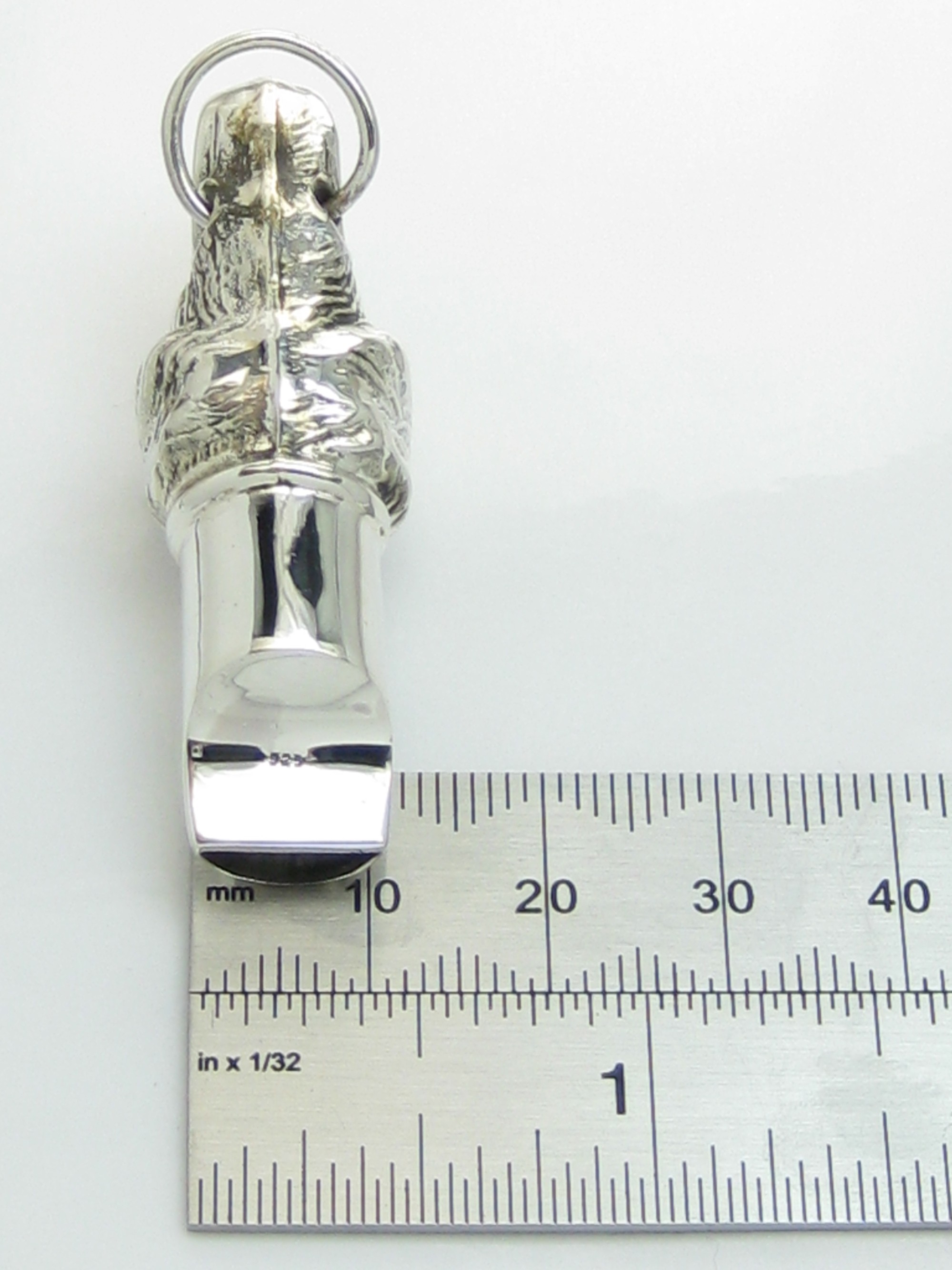 Silver dog hot sale whistle necklace