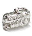 Doppeldecker Bus Sterling Silber Charm .925 x 1 Bus Charms