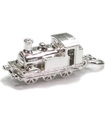 Train Engine opening sterling silver charm .925 x 1 trains charms