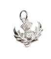 Thistle sterling silver charm .925 x 1 Scottish Scotland charms