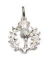 Thistle sterling silver charm .925 x 1 Scottish Scotland charms