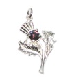 Chistel i tistel sterling silver .925 x 1 Skottland charm