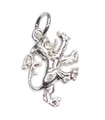 Lion Rampant charm i sterling silver .925 x 1 skotsk charm