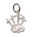 Bagpipes SMALL sterling silver charm .925 x 1 Scottish Scotland charms