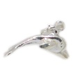 Charm de plata de ley con delfines .925 x 1 charms de delfines