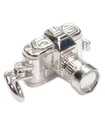 Breloque en argent sterling avec ouverture pour appareil photo .925 x 1 breloques de photographie