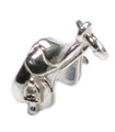 Zilveren bedel voor paardenzadel .925 x 1 Charms voor Paardenrijden