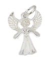 Engel 2D Sterling Silber Charm .925 x 1 Holy Angels Charms