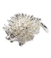 Hedgehog charm i sterling silver .925 x 1 Hedgehogs berlocker