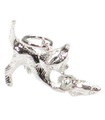 Ciondolo in argento sterling gatto che insegue un topo .925 x 1 ciondoli per gatti e topi