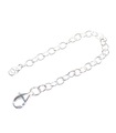 Catena di estensione in argento sterling apx da 10 cm e 4 pollici e clip per aragosta .925 x1