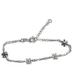 Figaro - Bracciale a catena in argento sterling Fiori .925 x 1 bracciali