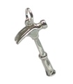 Hammer sterling silver charm .925 x 1 Hammers and tools charms