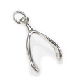 Wishbone charm i sterling silver .925 x 1 Lucky och Lucky charm