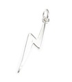 Lightning Bolt charm i sterling silver .925 x 1 Weather Storms berlocker