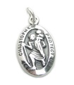 Saint Christopher charm i sterling silver .925 x 1 Saints berlocker