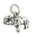 Charm petit éléphant en argent sterling .925 x 1 Breloques éléphants