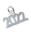 2022 år sterling silver charm .925 x 1 Graduation Anniversary Years