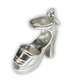 Ciondolo in argento sterling per scarpe con tacco piattaforma .925 x 1 Ciondoli per scarpe