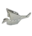 Breloque Grue Origami en argent sterling .925 x1 Breloques de mariage et de mariage