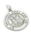 Saint Anthony charm i sterling silver .925 x 1 Holy Caring berlocker