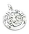 Breloque en argent sterling St Michel Archange .925 x 1 Breloques de Saint