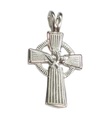 Pendentif croix avec colombe en argent sterling .925 x1 Pendentifs sacrés