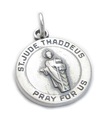 Saint Jude Thaddeus berlock i sterling silver .925 x 1 St Judes berlocker