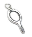 Handspiegel Sterling Silber Charm .925 x 1 Beauty Mirrors Charms