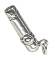 Breloque cigare en argent sterling .925 x 1 Cigares et breloques fumeurs