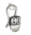 Souris d'ordinateur breloque en argent sterling .925 x 1 breloques informatiques informatiques