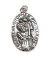 Grand pendentif en argent Saint Christophe .925 x 1 Pendentifs de voyage