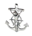 Anchor Jesus hänge i sterling silver .925 x 1 Heliga Kristus -hängen