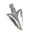 Arrow Head 2D sterling silver pendant .925 x 1 Arrowhead pendants