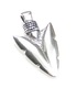 Arrow Head sterling silver pendant .925 x 1 Arrowhead pendants