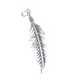 Charm de plata de ley en 2D de plumas x 1 colgantes de plumas de nativos americanos