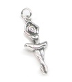 Ballerina sterling zilveren bedel hanger 2D .925 x1 Ballet en ballerina's