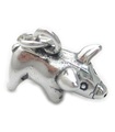 Schwein Sterling Silber Charm .925 x 1 Schweine und Nutztiere Charms