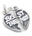 Best Friends charm i sterling silver .925 x 1 BFF -berlocker