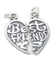 Best Friends charm i sterling silver .925 x 1 BFF -berlocker